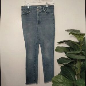 Good American Medium Wash High Rise Skinny Jeans